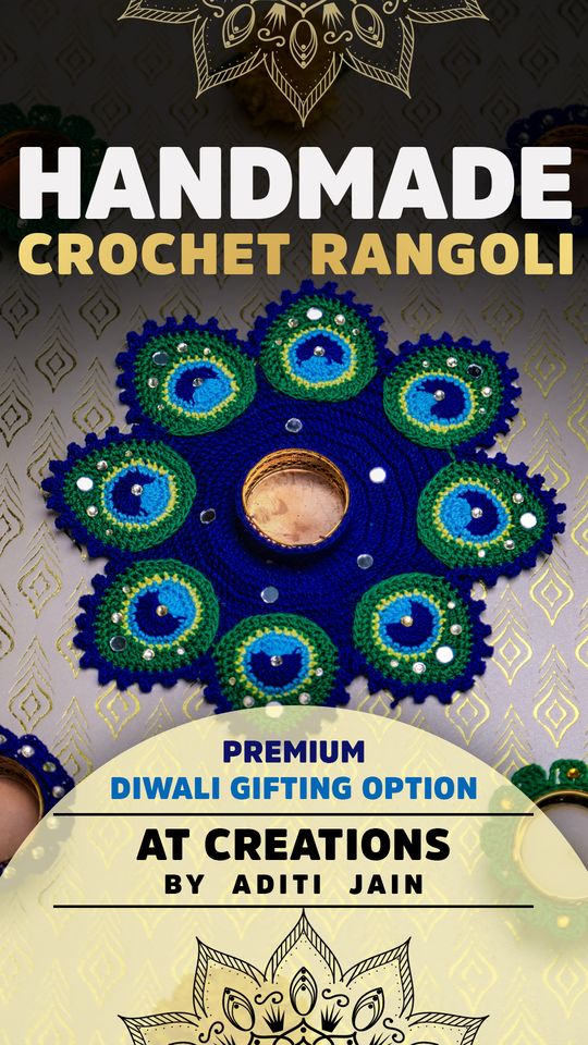 AT Creations crochet rangoli ad cover