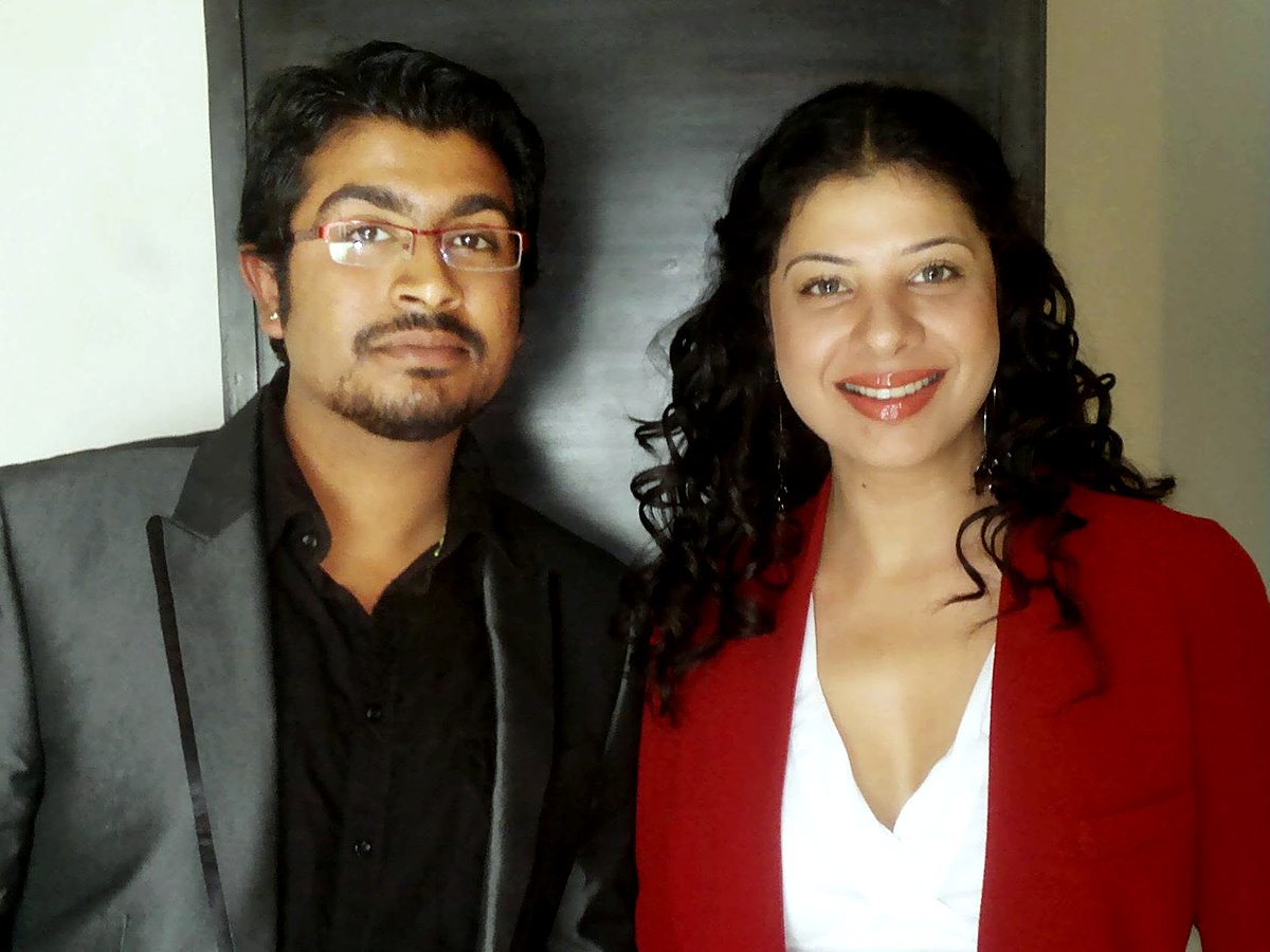 Lalit Verma with Sambhavna Seth at Ticket to Bollywood, 2012