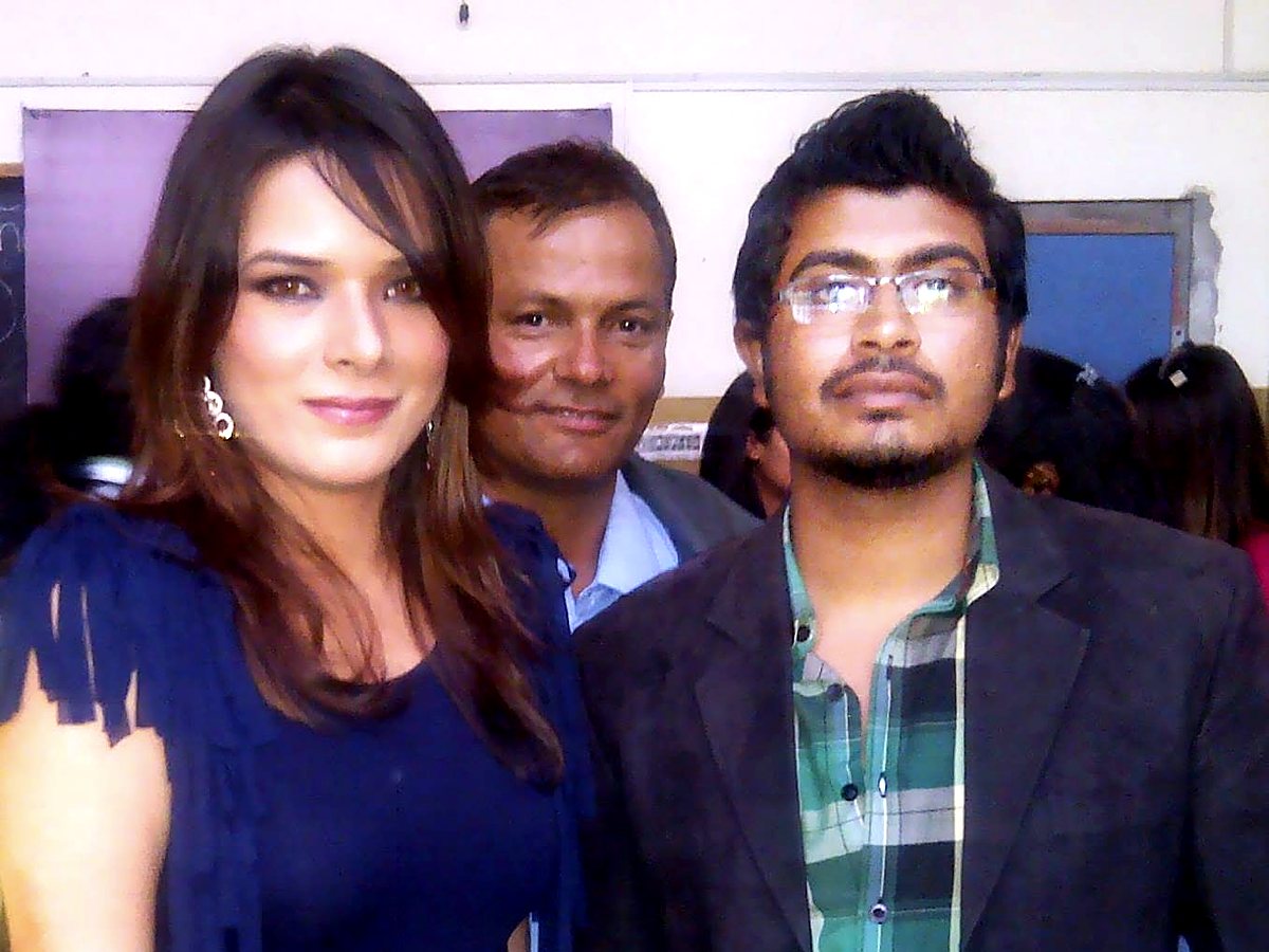 Lalit Verma with Udita Goswami at Ticket to Bollywood, 2012